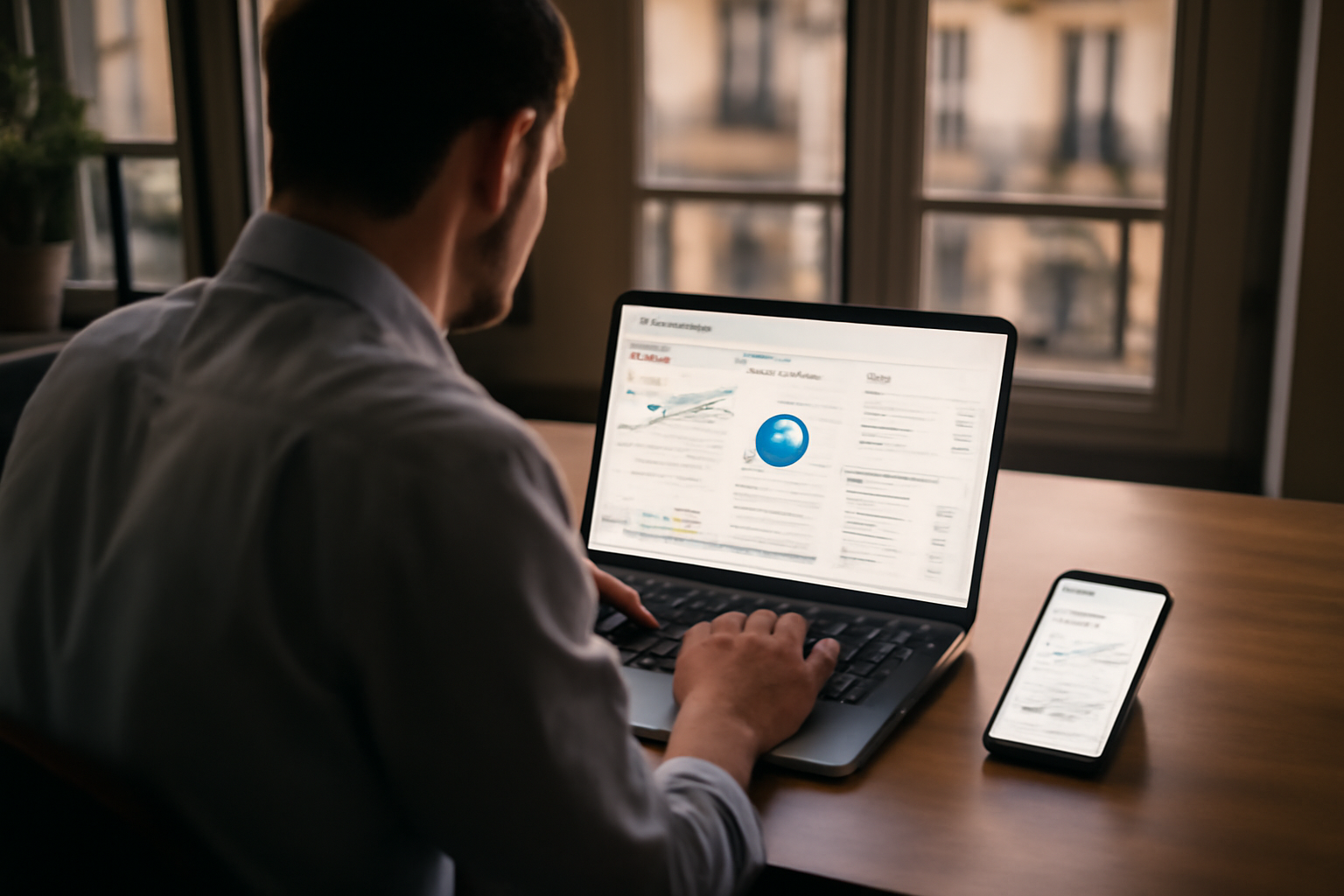 plateforme seo sur écran avec tableau de bord SEO et cartes de résultats