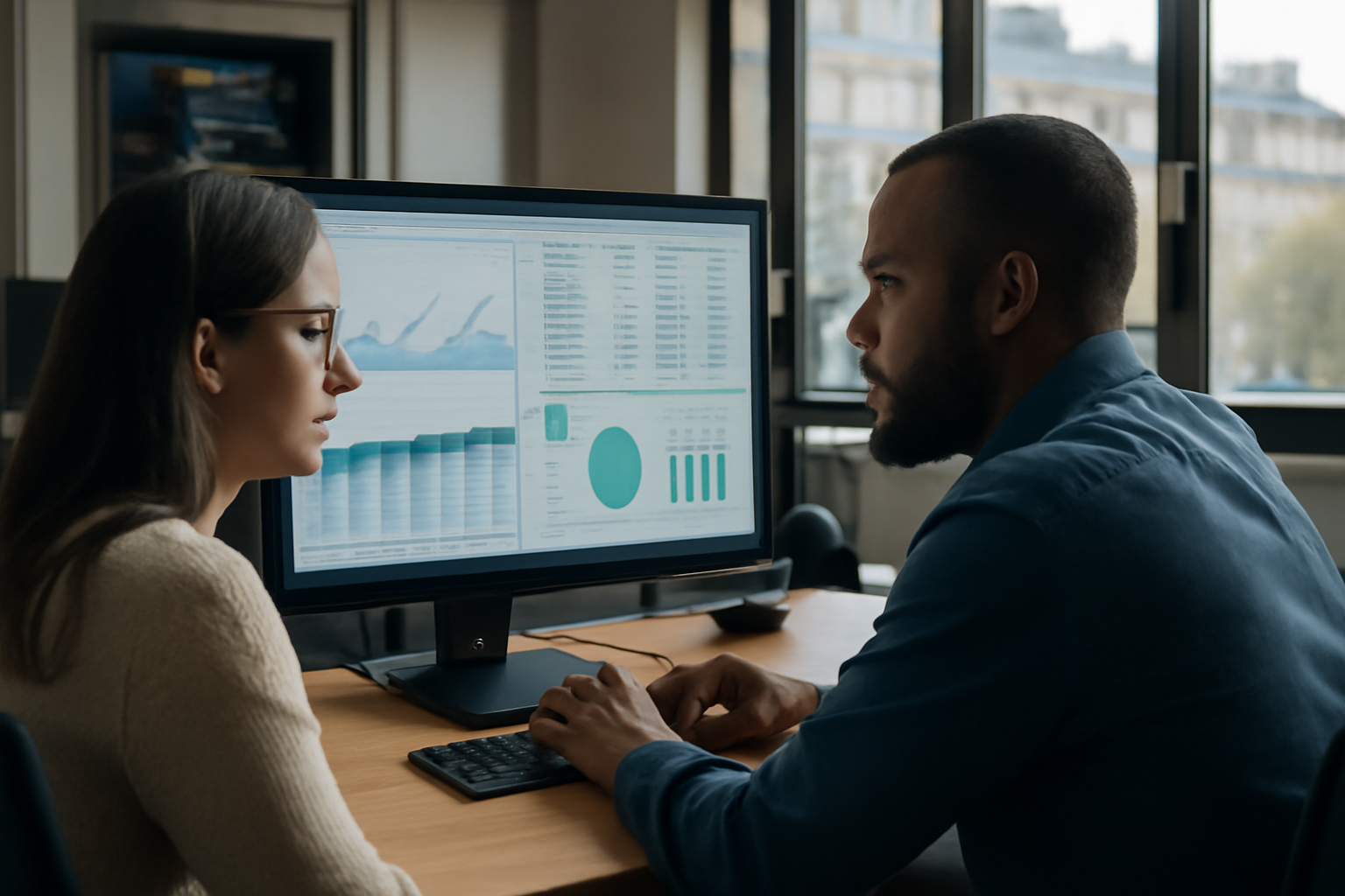 data lake data warehouse : équipe data analysant des tables dans un centre de données à Paris