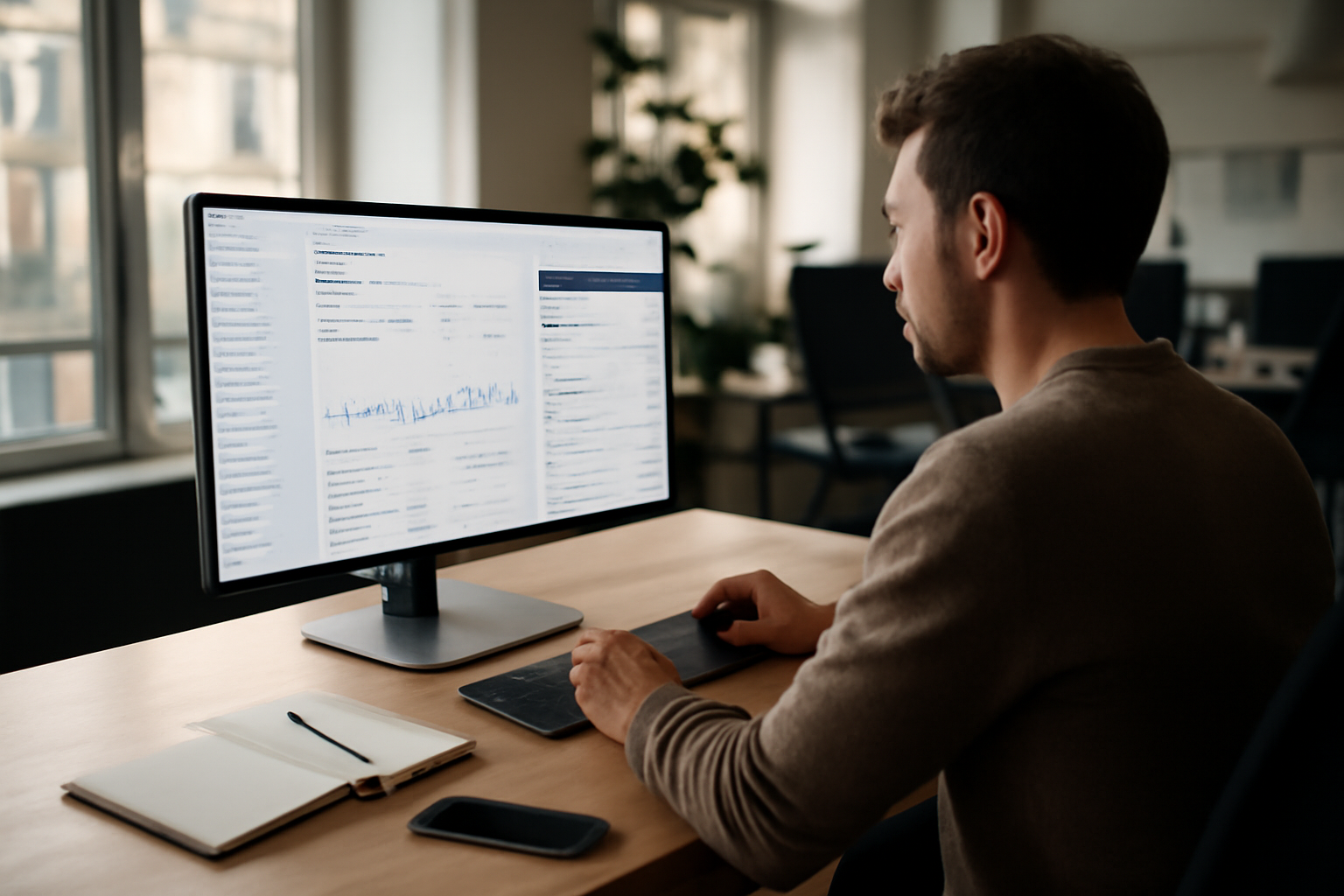 Tableau de bord site webmaster tools sur écran avec Google Search Console et Bing