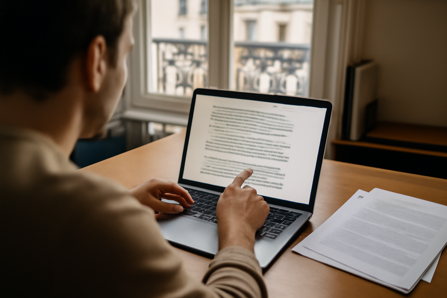 lien sortant : un exemple d’hyperlien sur une page web ouverte sur un ordinateur portable en bureau