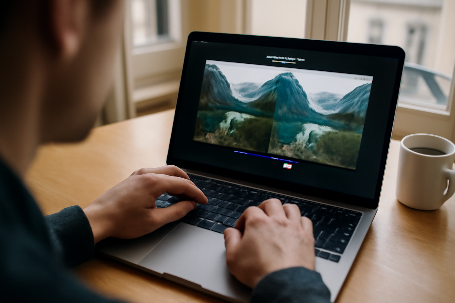 tiny jpg image : écran de compression JPEG en ligne avec aperçu avant après