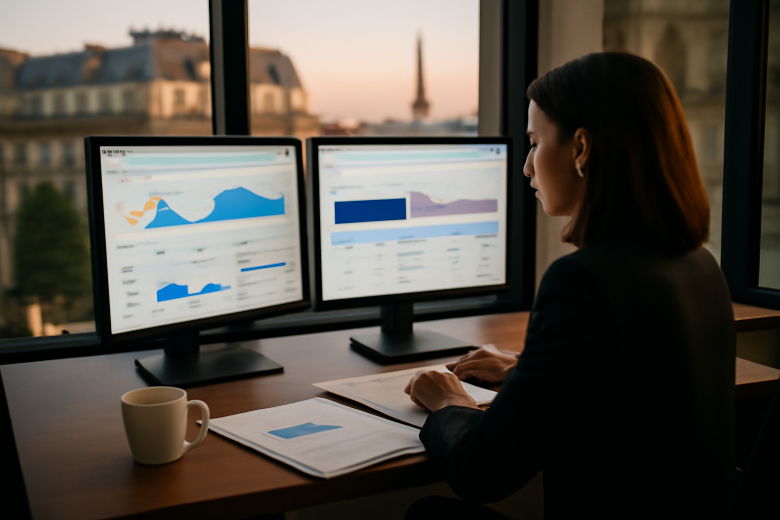 Différence seo sea : un marketeur compare Google Ads et résultats organiques sur un écran