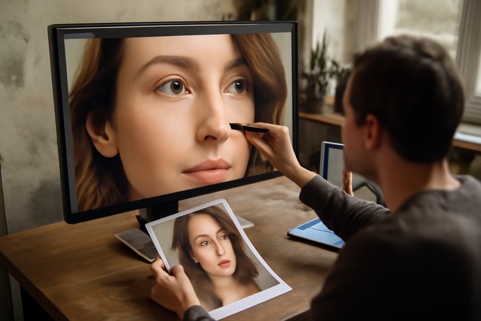 enlever un filigrane sur une photo : retouche ciblée sur ordinateur