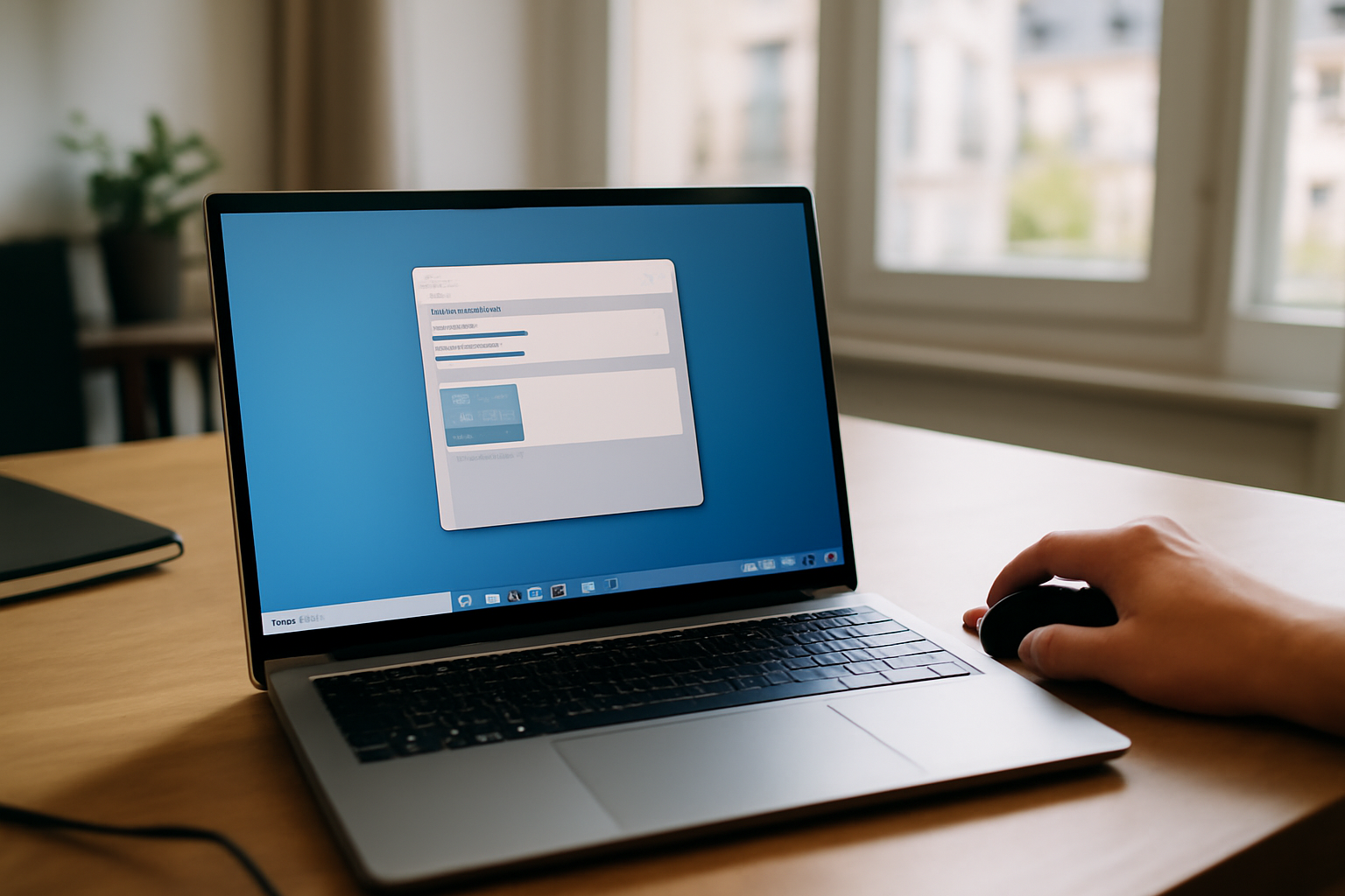 Press papier sur un ordinateur Windows avec historique affiché