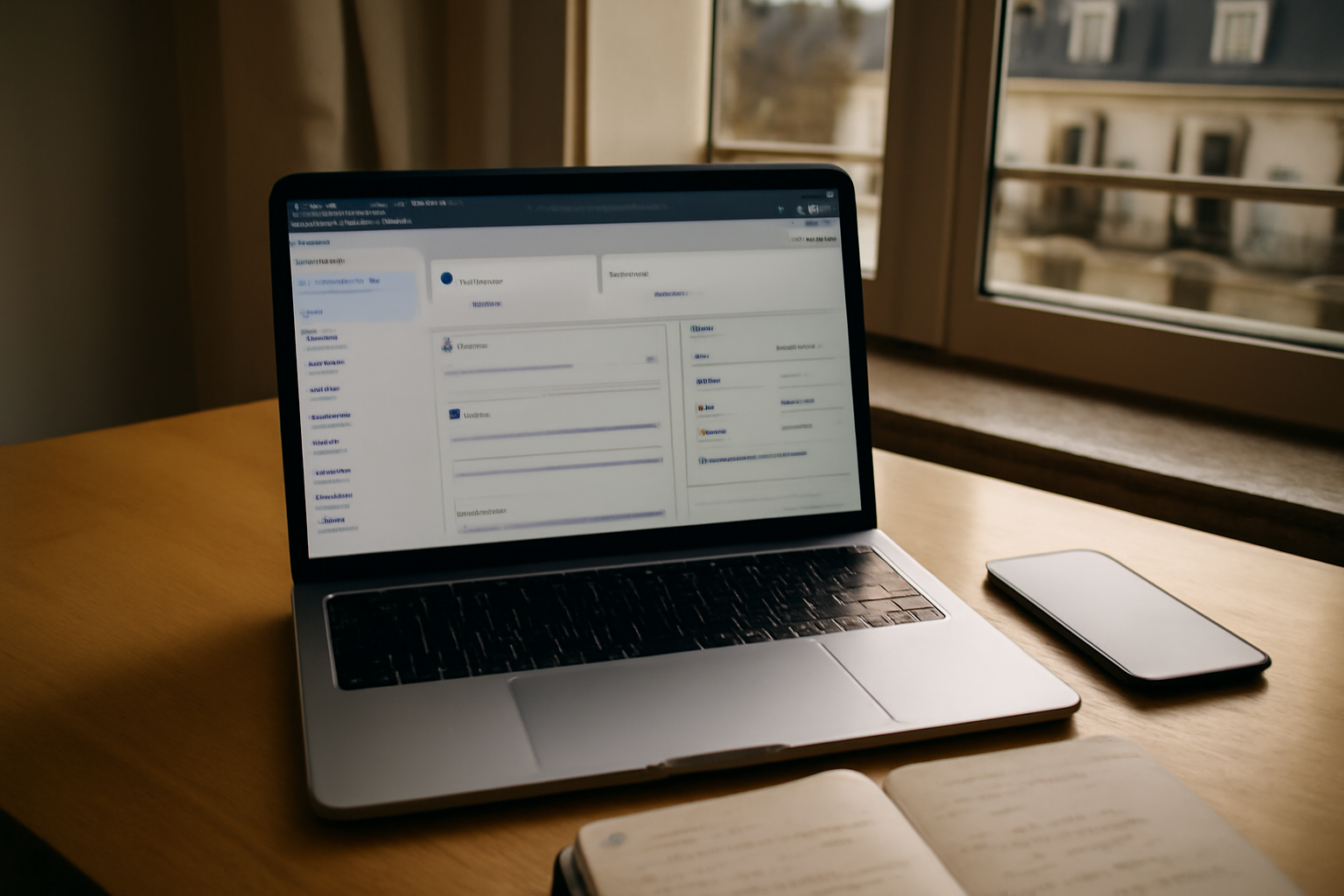 publier sur instagram depuis pc avec Meta Business Suite sur écran d'ordinateur, bureau en France, lumière naturelle