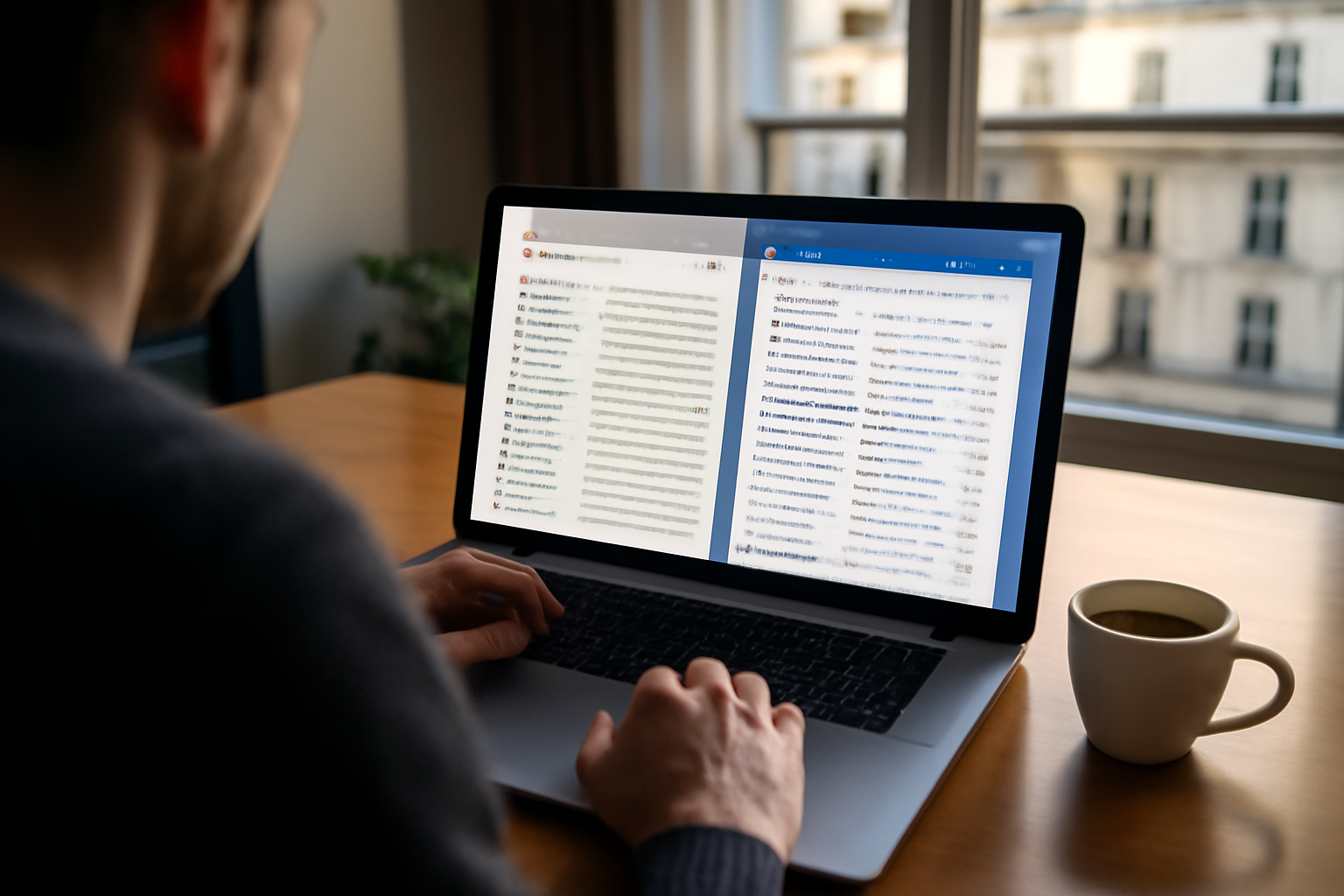 Récupération mail supprimé : écran Gmail et Outlook avec dossier Corbeille et Éléments supprimés