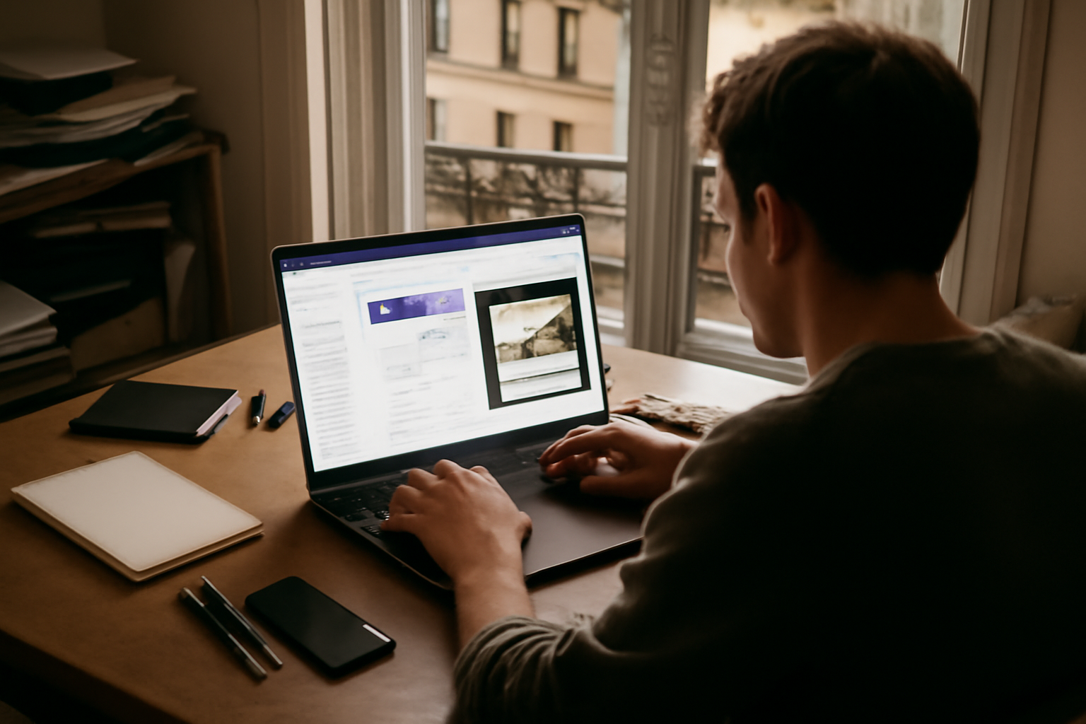referencement naturel wix sur ordinateur portable dans un bureau
