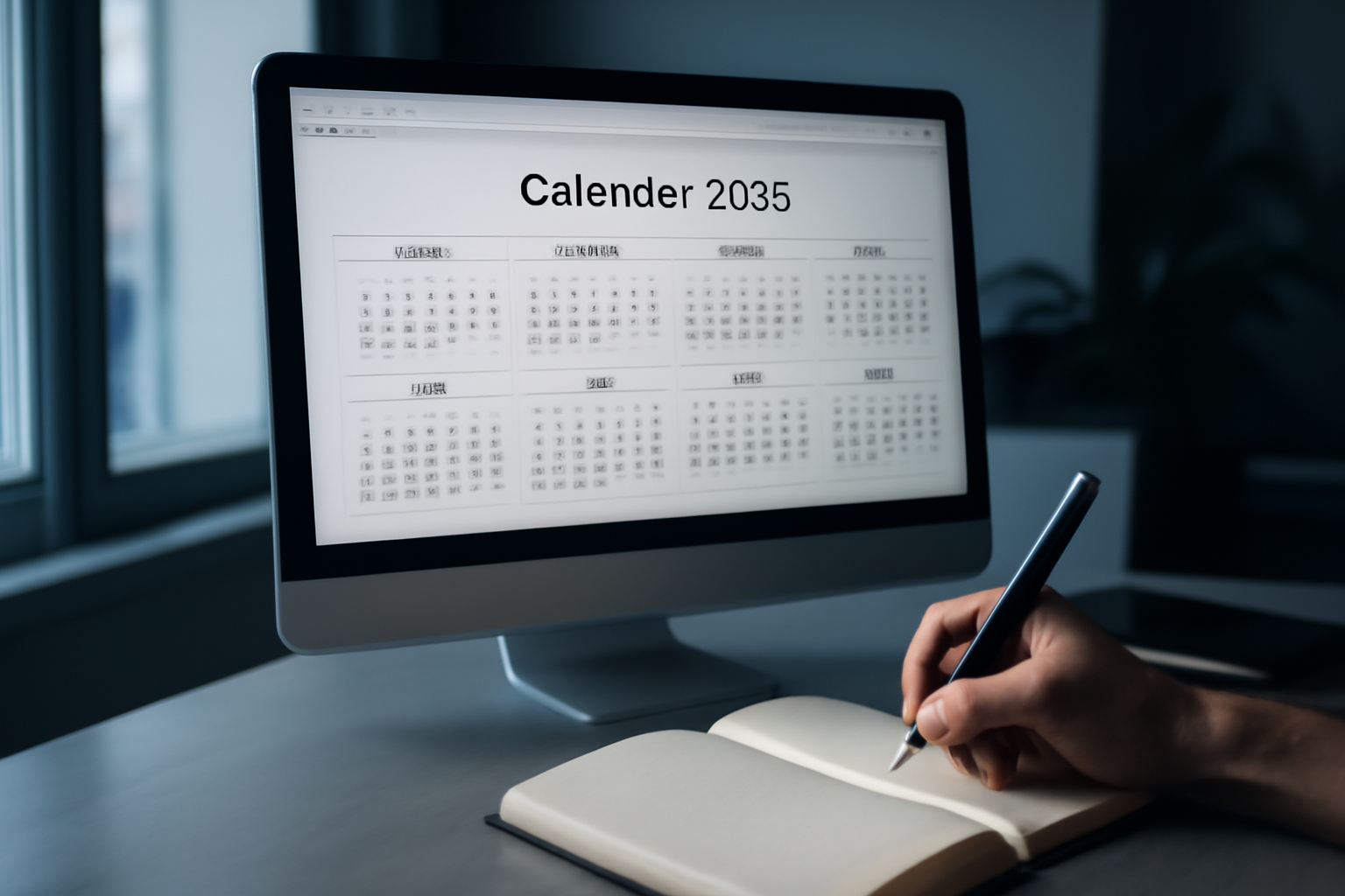 page web de calendrier et navigation entre hub et satellites pour organiser le contenu du marronnier 2025